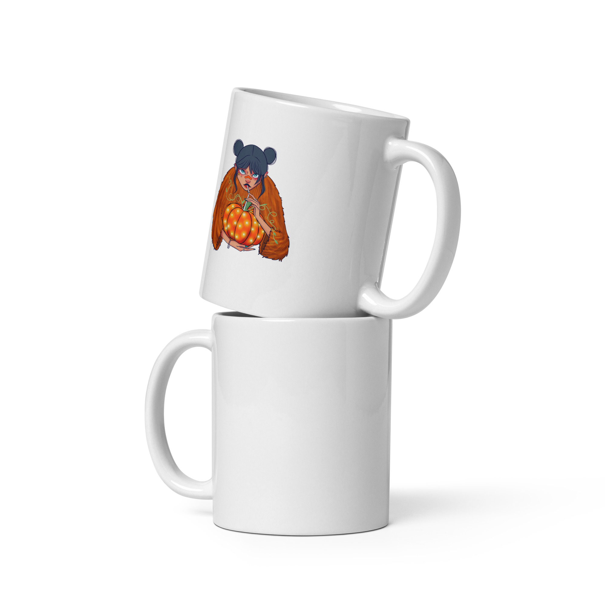 Mug Blanc Brillant – Image 2