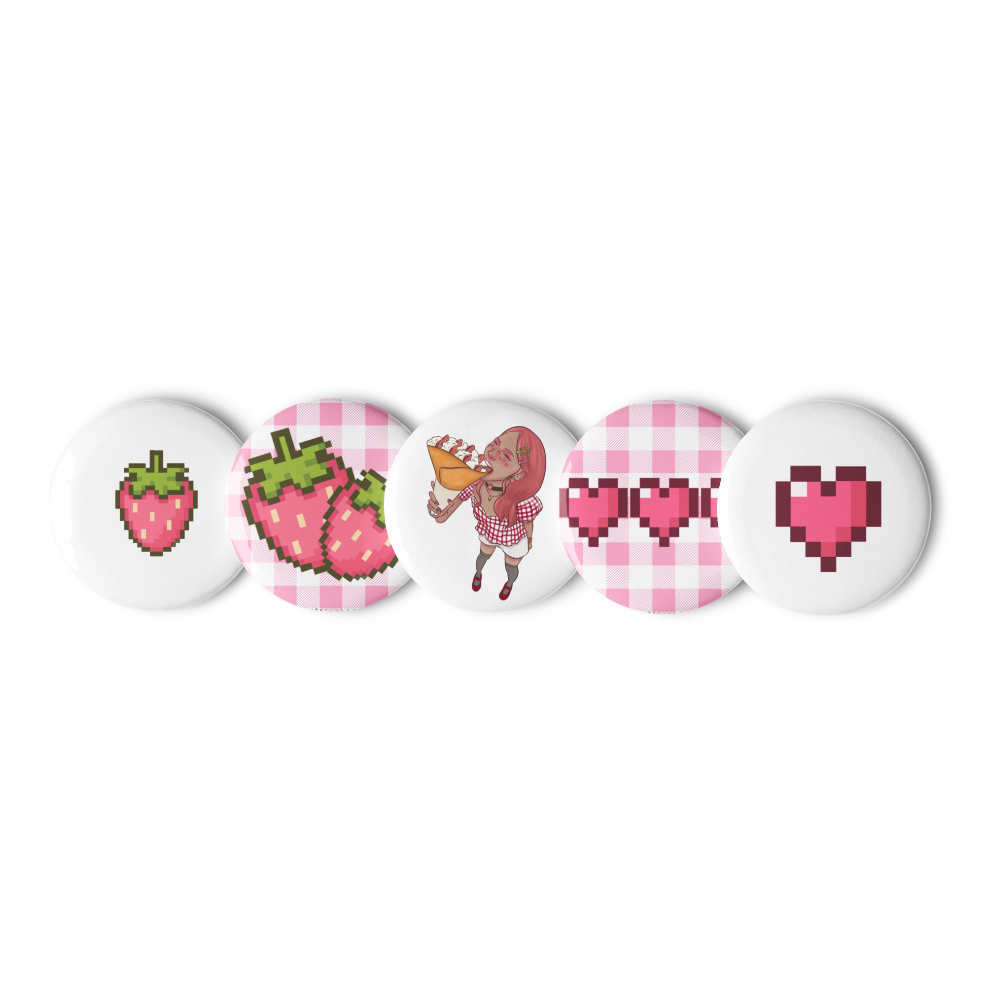 Set de pins fraise – Image 2