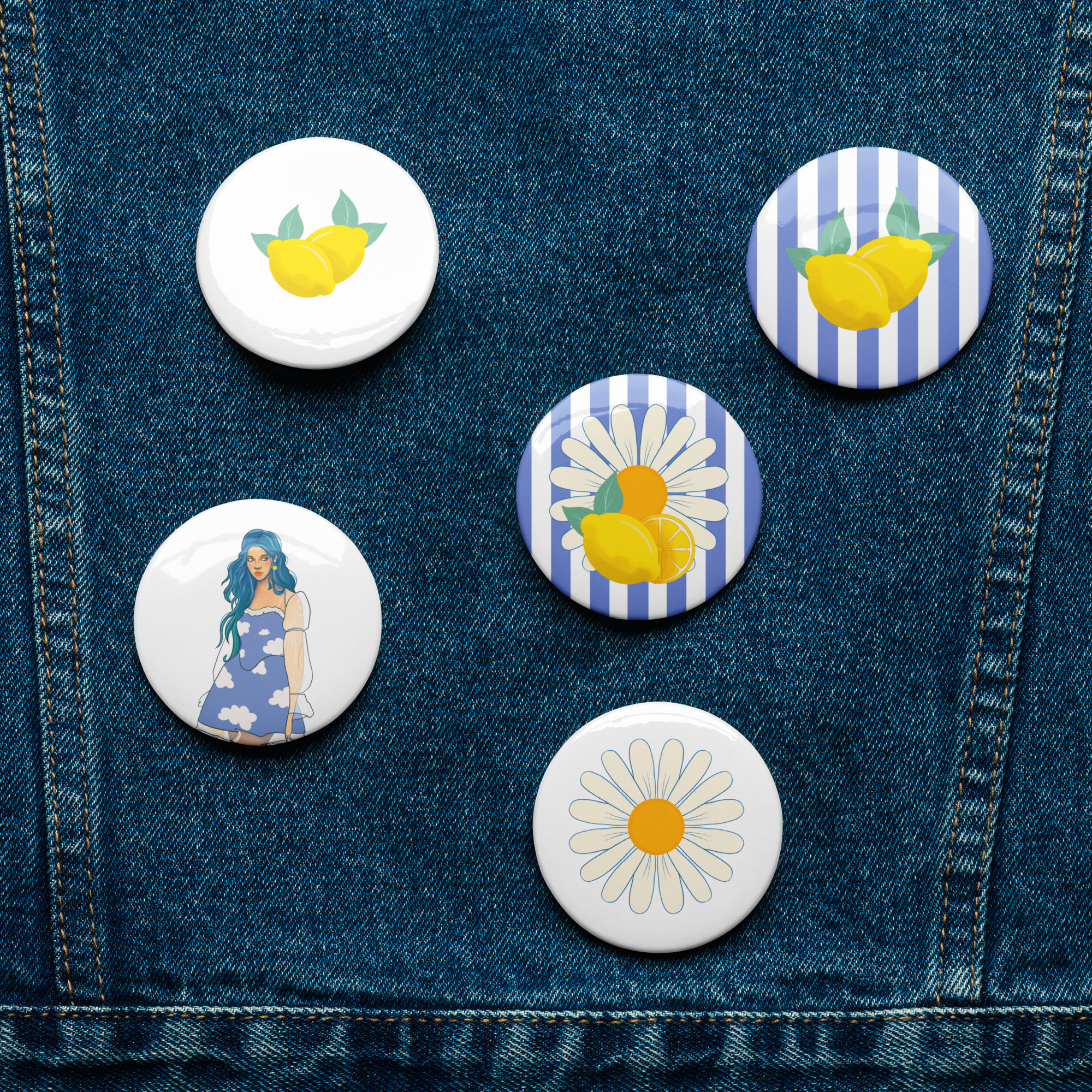 Set de pins citrons – Image 2