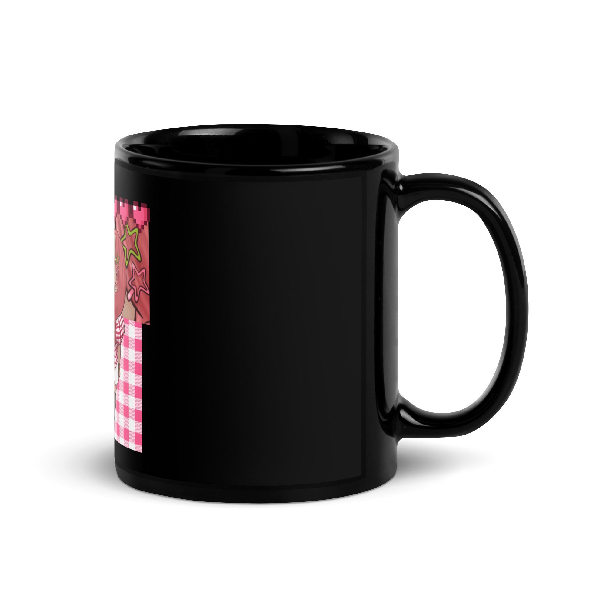 Mug brillant noir ichigo – Image 2
