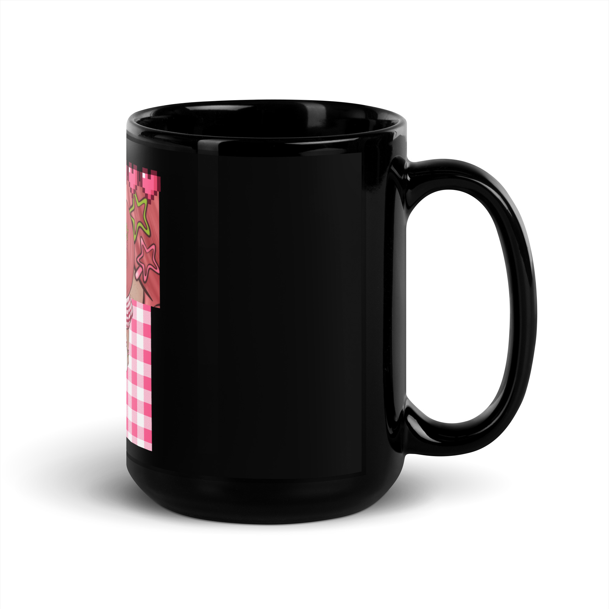 Mug brillant noir ichigo – Image 5