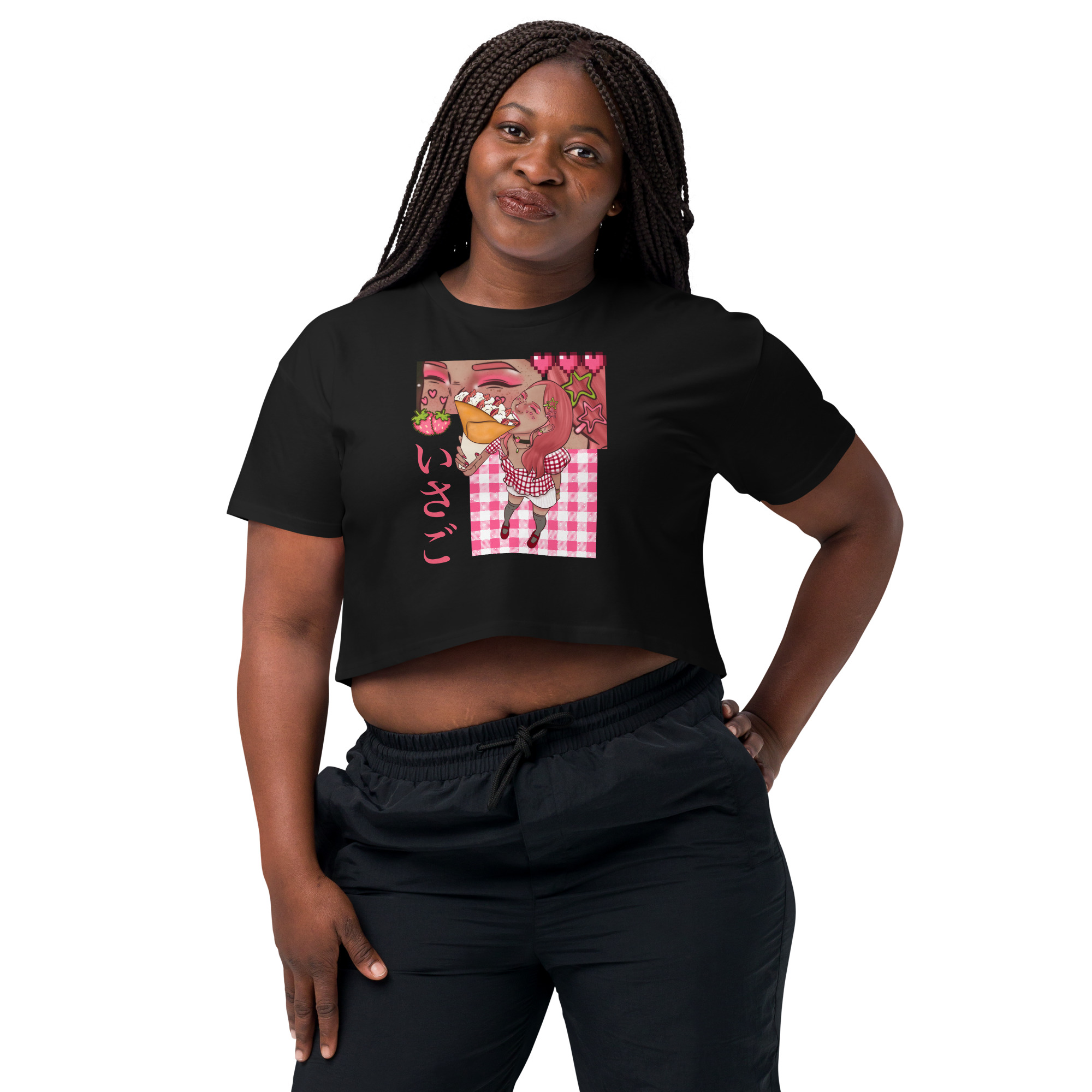 Crop top pour femme fraise – Image 29
