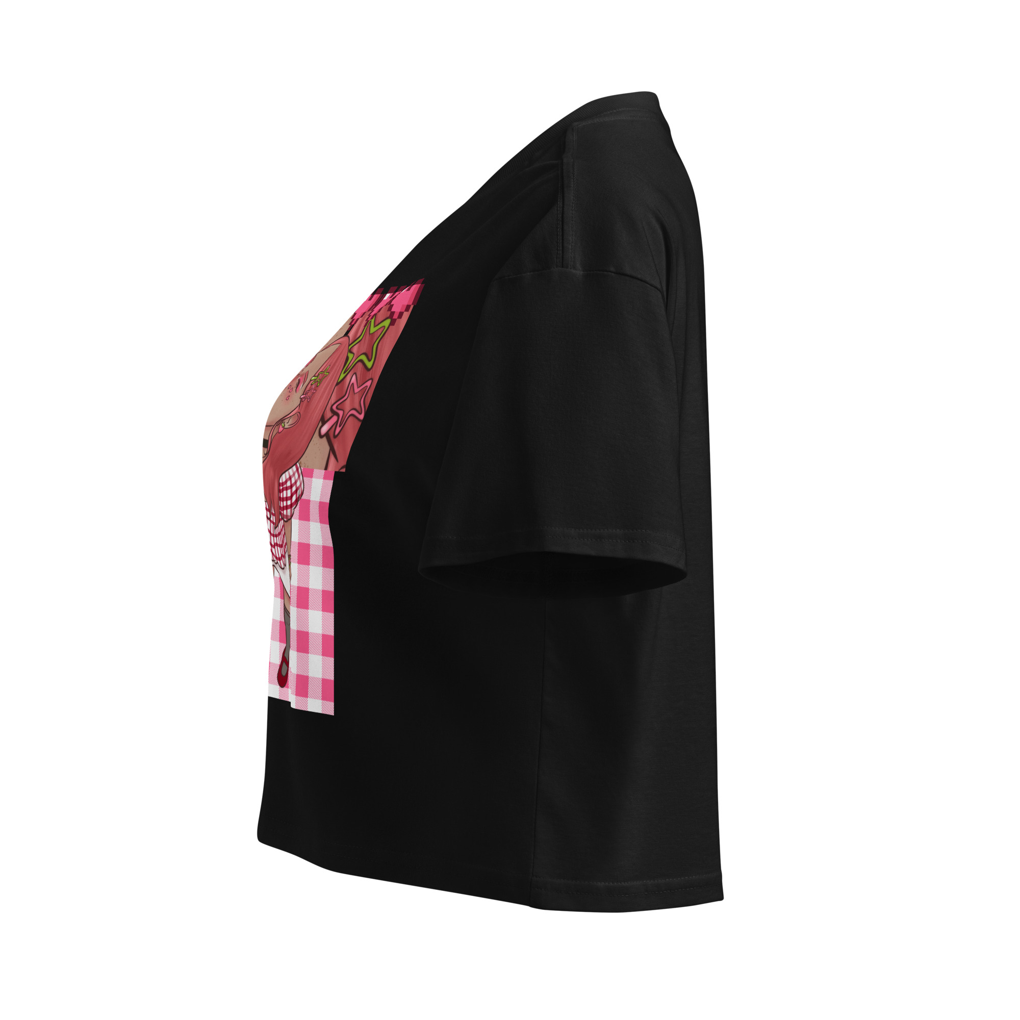 Crop top pour femme fraise – Image 15