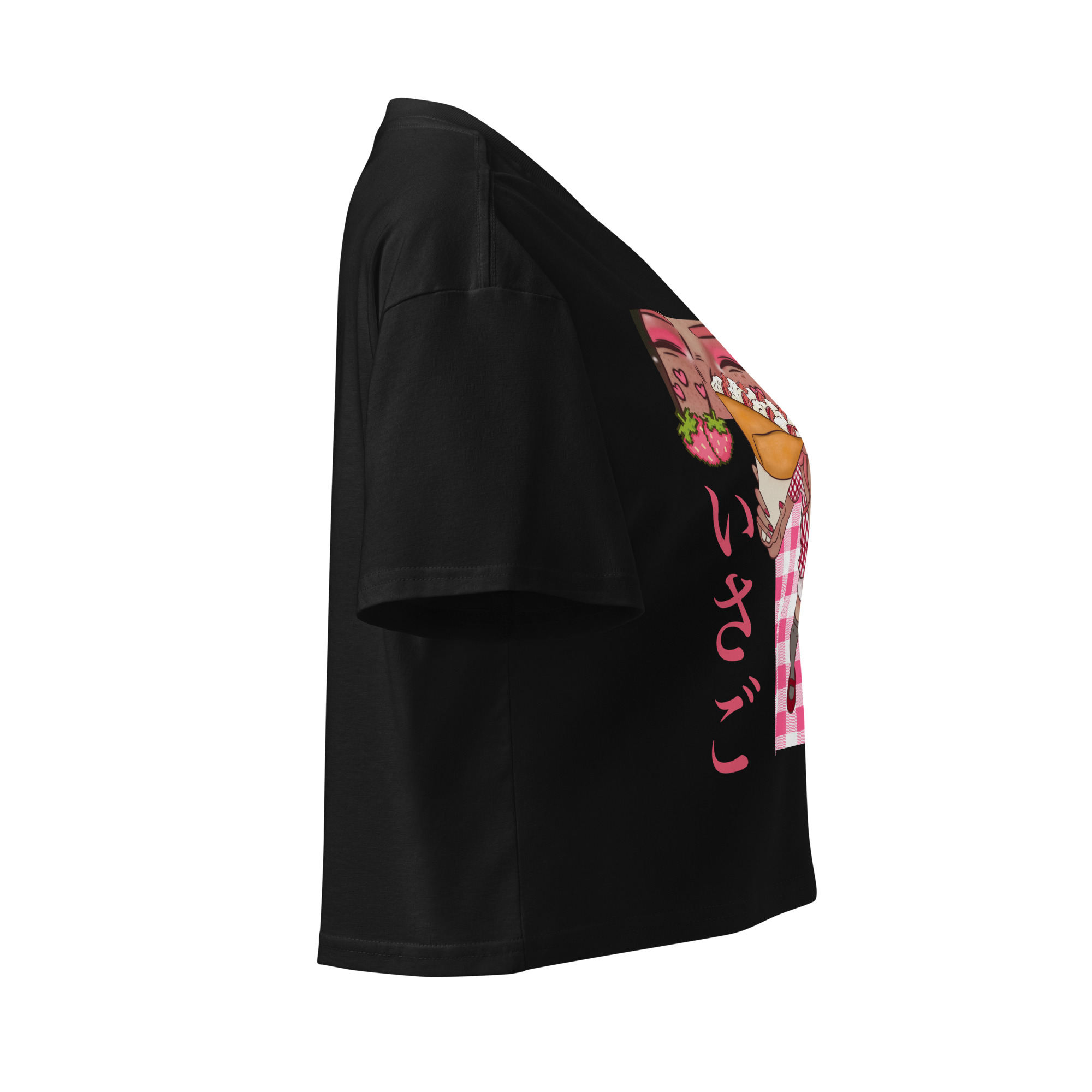 Crop top pour femme fraise – Image 22