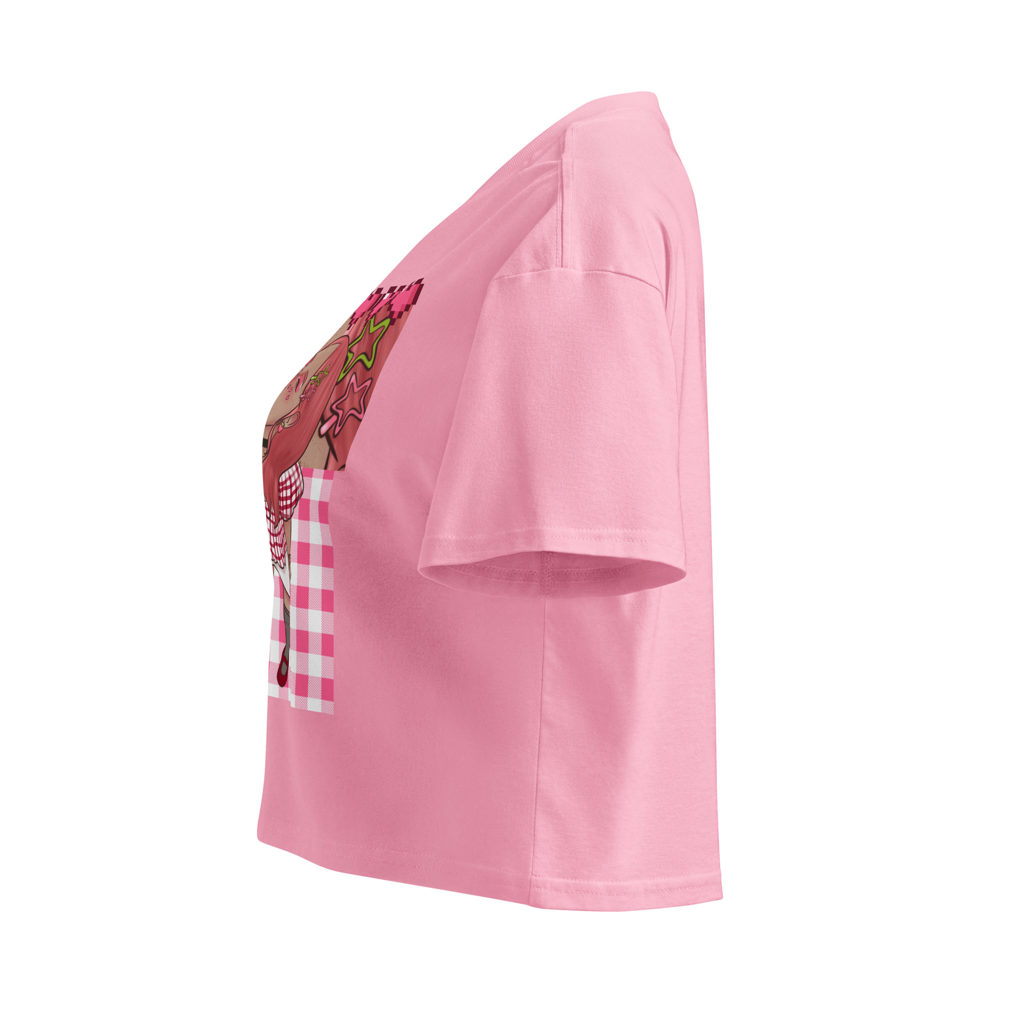 Crop top pour femme fraise – Image 17