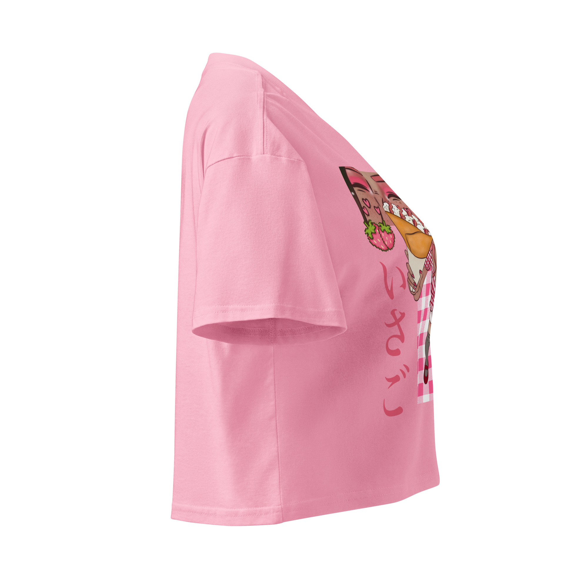 Crop top pour femme fraise – Image 24
