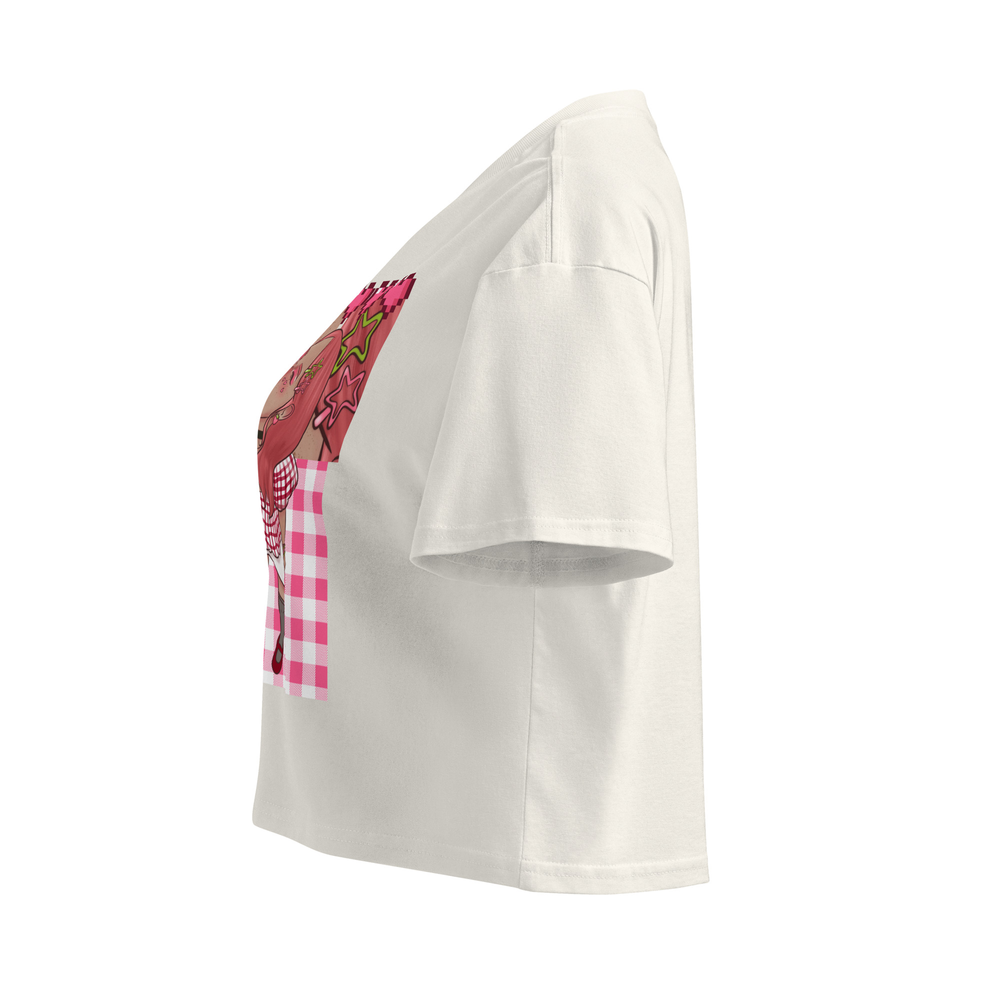 Crop top pour femme fraise – Image 20