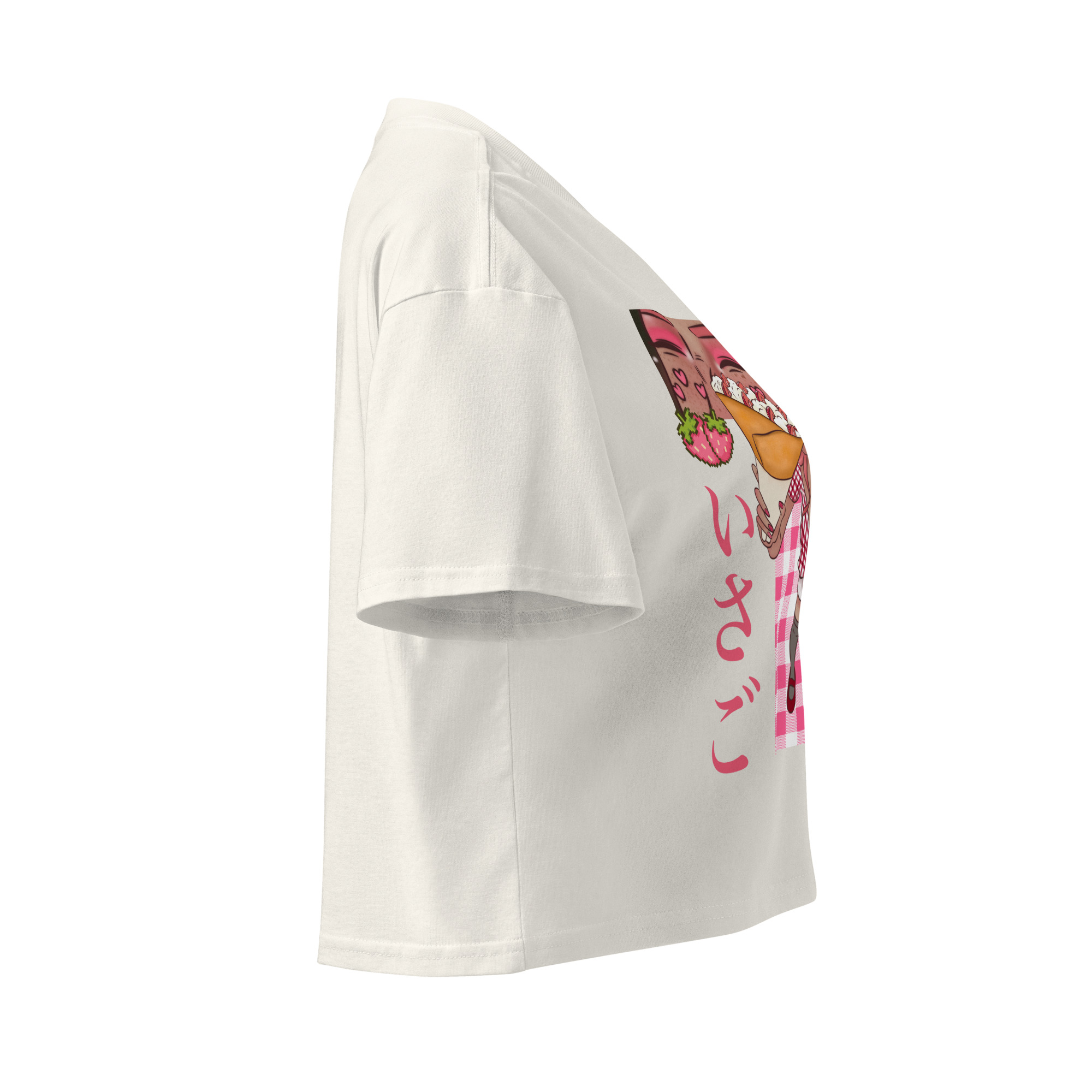 Crop top pour femme fraise – Image 27