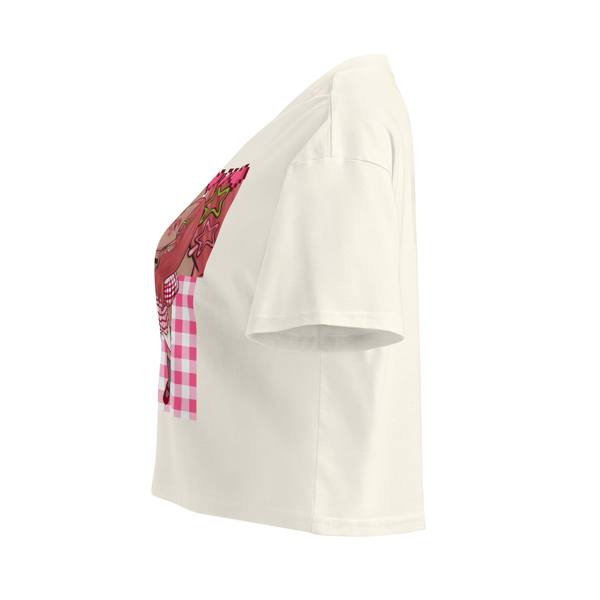Crop top pour femme fraise – Image 19
