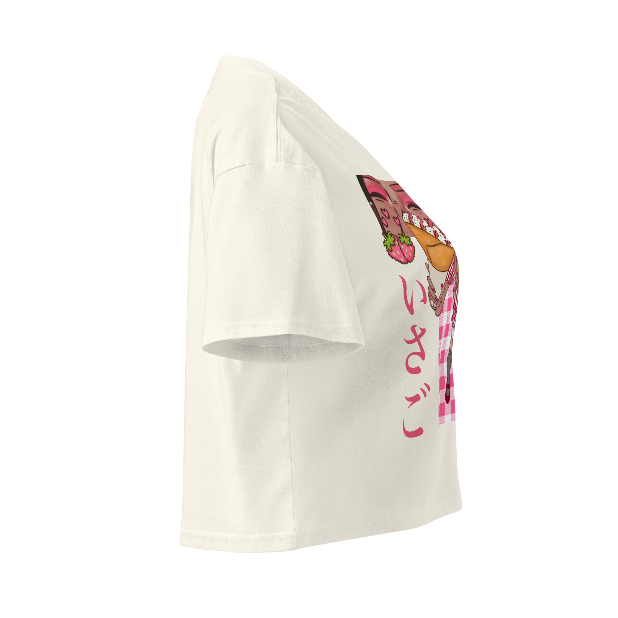 Crop top pour femme fraise – Image 26