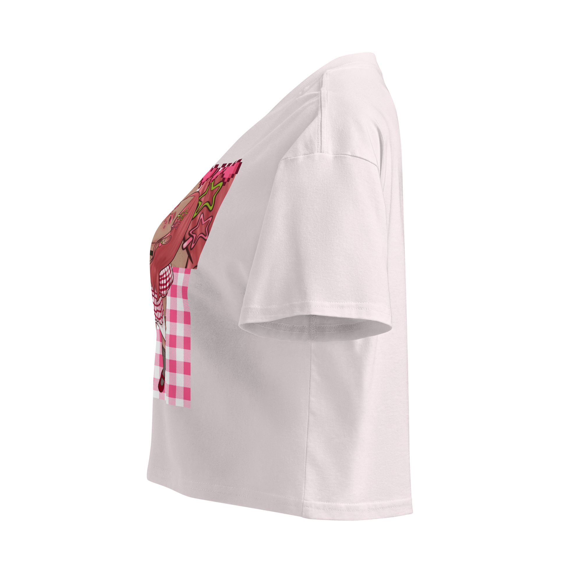 Crop top pour femme fraise – Image 18