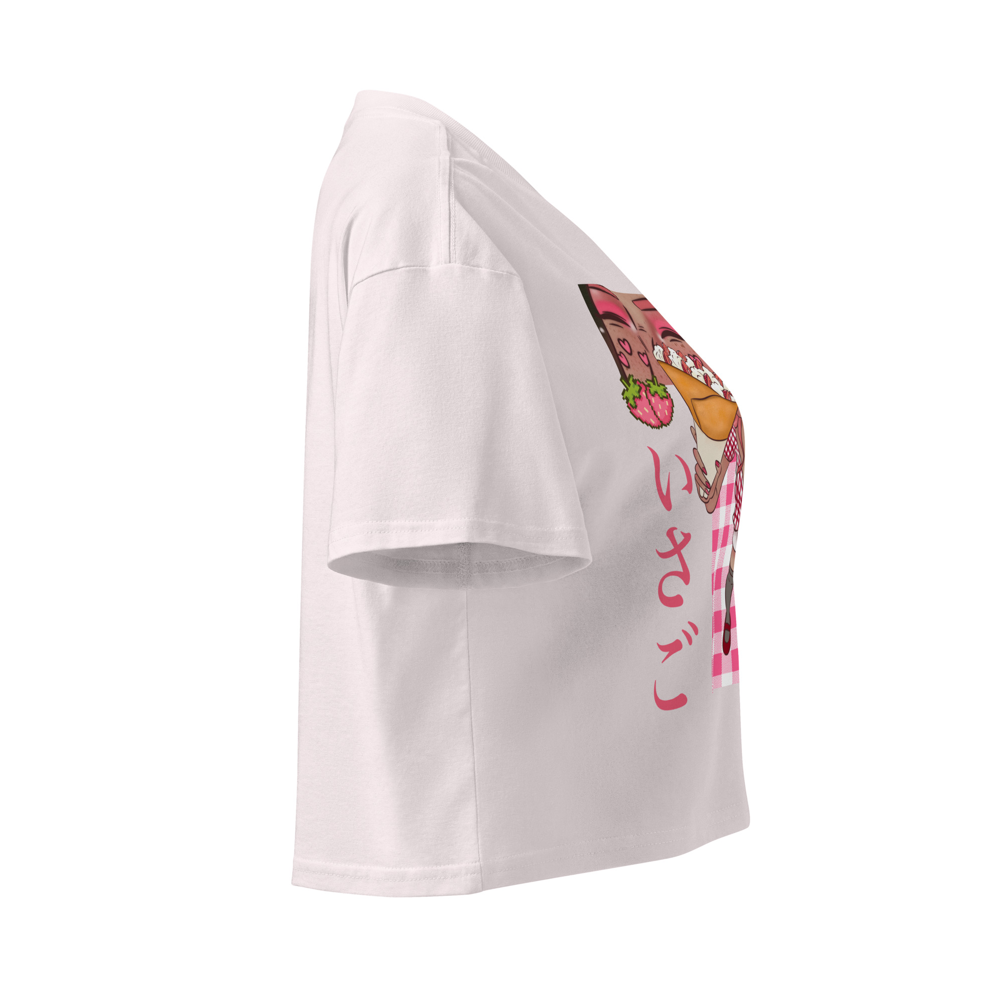 Crop top pour femme fraise – Image 25