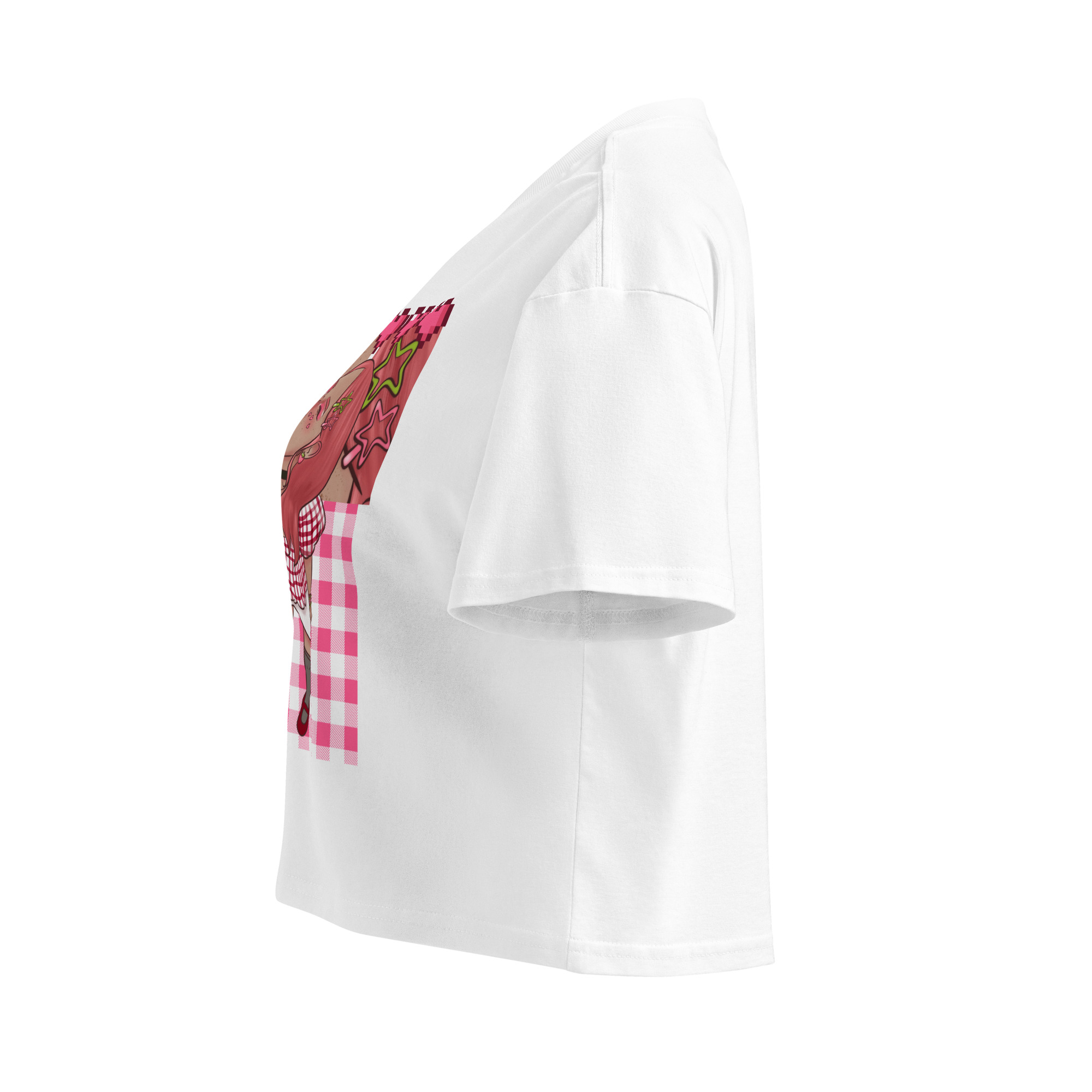 Crop top pour femme fraise – Image 21