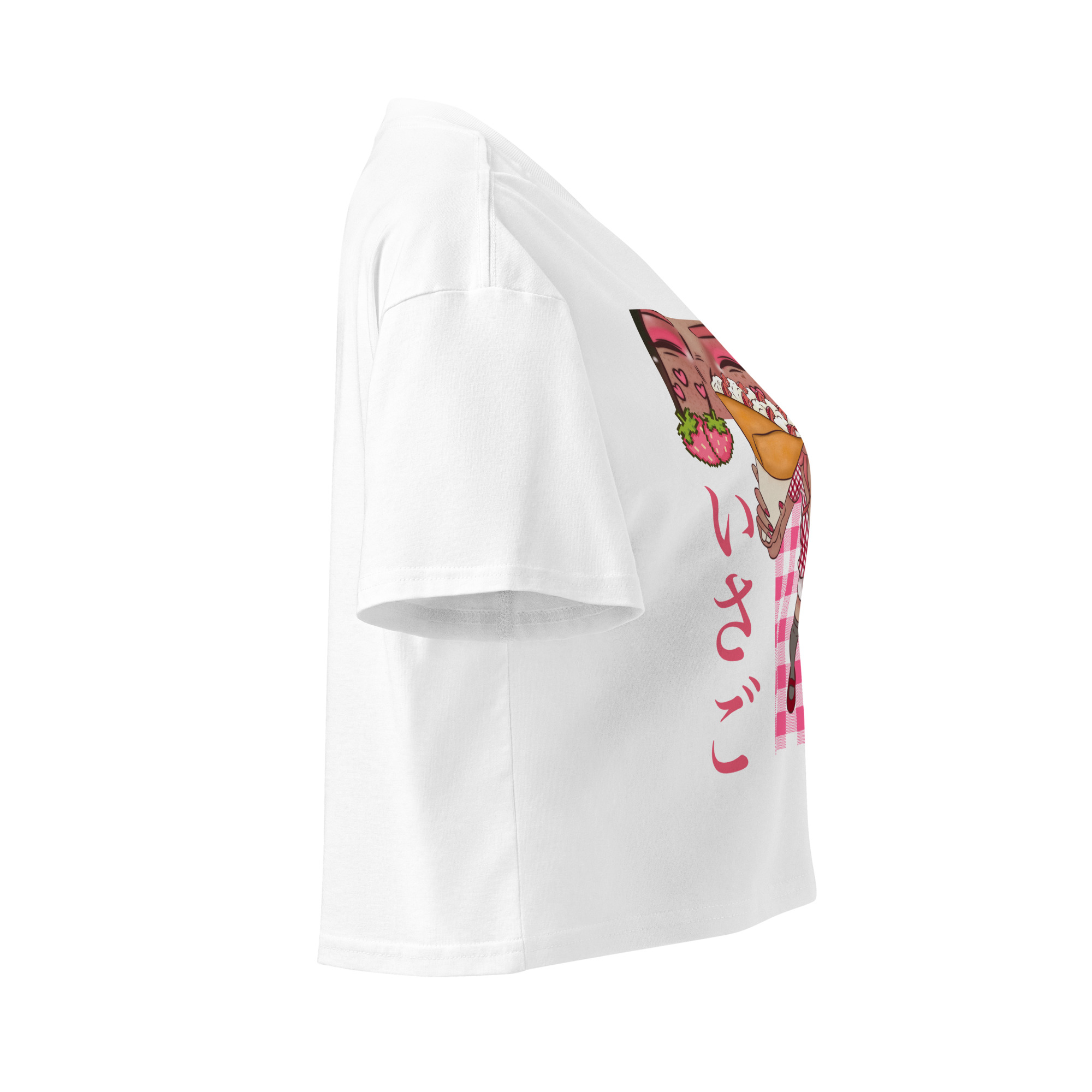 Crop top pour femme fraise – Image 28