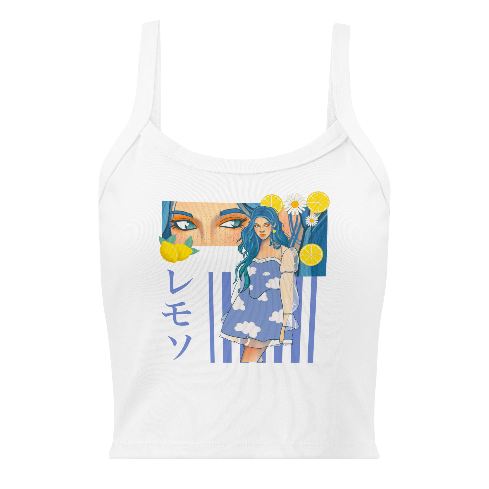 Débardeur côtelé femme citron – Image 6